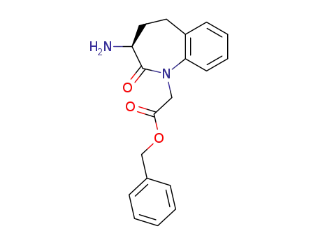Molecular Structure of 183508-58-9 (benzyl (3S)-3-amino-2,3,4,5-tetrahydro-2-oxo-1H-benzazepine-1-acetate)