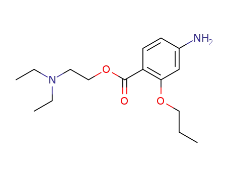 Molecular Structure of 86-43-1 (propoxycaine)