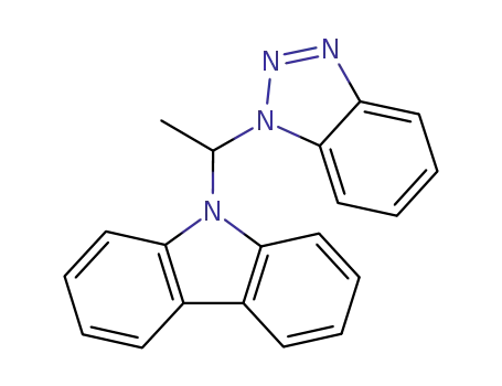 Molecular Structure of 146530-09-8 (9-(1-Benzotriazol-1-yl-ethyl)-9H-carbazole)