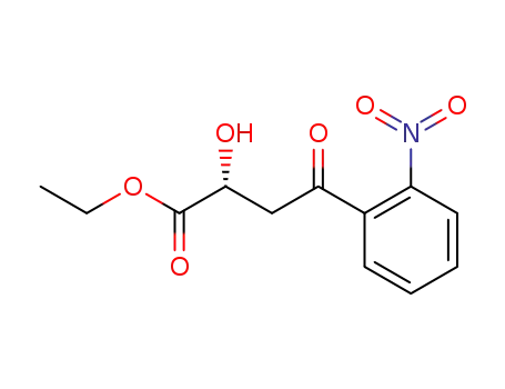 Molecular Structure of 608148-58-9 ((2R)-2-hydroxy-4-(2-nitrophenyl)-4-oxobutyric acid ethyl ester)
