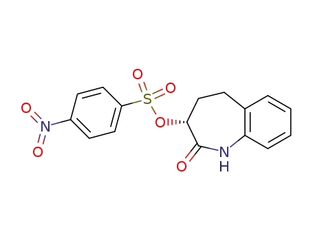 Molecular Structure of 608148-63-6 (4-nitrobenzenesulfonic acid (3R)-2-oxo-2,3,4,5-tetrahydro-1H-benzo[b]azepin-3-yl ester)