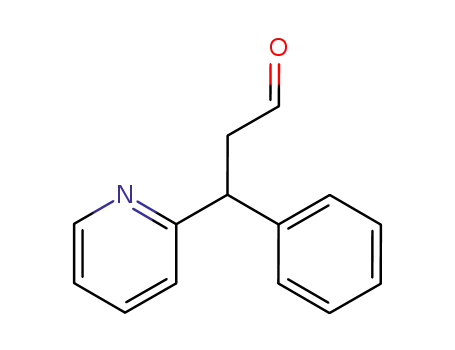 Molecular Structure of 100866-24-8 (3-phenyl-3-(2-pyridyl)propanal)