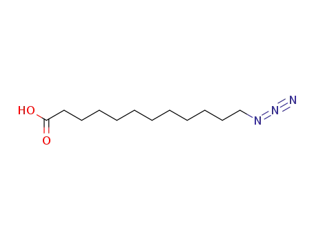 Molecular Structure of 80667-36-3 (Dodecanoic acid, 12-azido-)