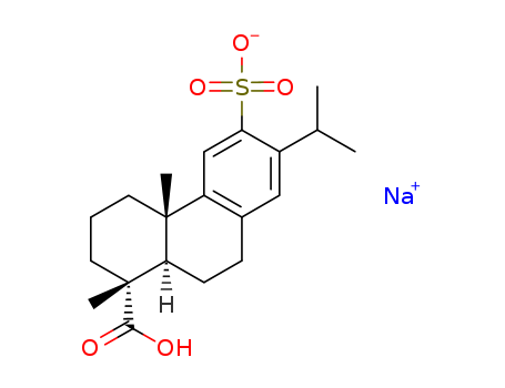 1-Phenanthrenecarboxylicacid, 1,2,3,4,4a,9,10,10a-octahydro-1,4a-dimethyl-7-(1-methylethyl)-6-sulfo-,sodium salt (1;1), (1R,4aS,10aR)-
