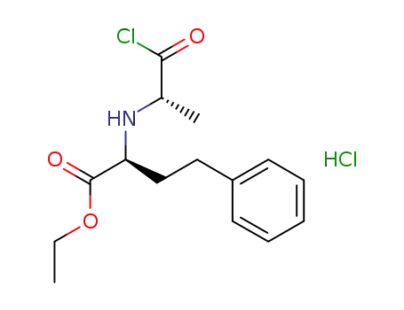 Molecular Structure of 114192-42-6 (N-[(S)-1-carbethoxy-3-phenyl-propyl]-S-alaninoyl chloride hydrochloride)