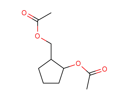 Molecular Structure of 831-46-9 (Cyclopentanemethanol, 2-(acetyloxy)-, acetate (9CI))