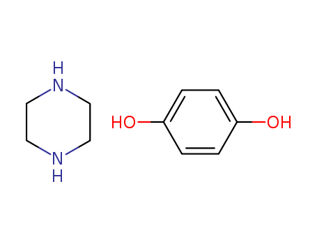 1,4-Benzenediol, compd. with piperazine (1:1)