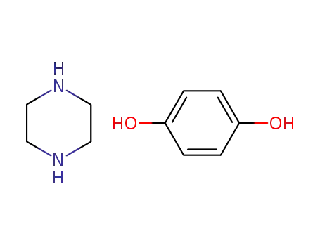 Molecular Structure of 878-28-4 (hydroquinone, compound with piperazine (1:1))