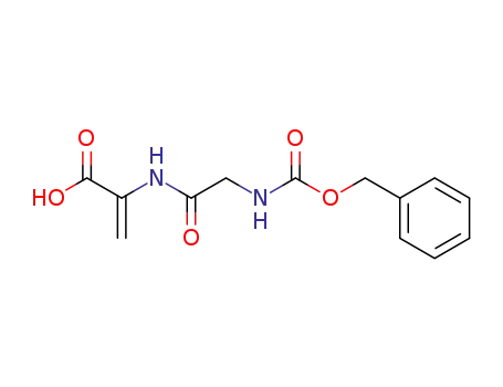 Molecular Structure of 62076-55-5 (2-({N-[(benzyloxy)carbonyl]glycyl}amino)prop-2-enoic acid)
