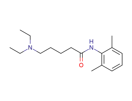 Molecular Structure of 77470-82-7 (5-(diethylamino)pentano-2',6'-xylidide)