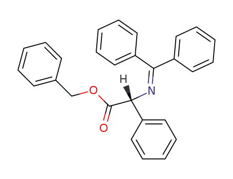 Molecular Structure of 138892-12-3 (Benzeneacetic acid, a-[(diphenylmethylene)amino]-, phenylmethyl
ester, (R)-)