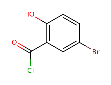 Molecular Structure of 17464-66-3 (Benzoyl chloride, 5-bromo-2-hydroxy-)