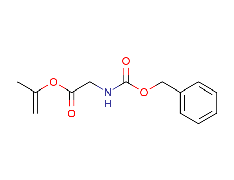 Molecular Structure of 121611-58-3 (Glycine, N-[(phenylmethoxy)carbonyl]-, 1-methylethenyl ester)