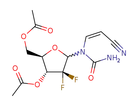 Molecular Structure of 861445-90-1 (C<sub>13</sub>H<sub>15</sub>F<sub>2</sub>N<sub>3</sub>O<sub>6</sub>)