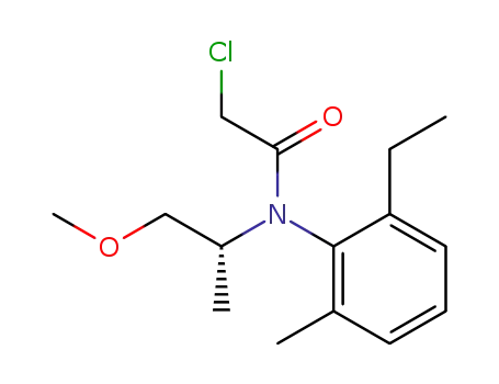 Molecular Structure of 178961-20-1 (2-CHLORO-N-(2-ETHYL-6-METHYLPHENYL)-N-[(1S)-2-METHOXY-1-METHYLETHYL]ACETAMIDE)