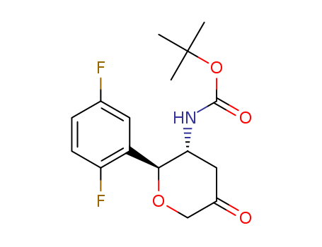 tert-butyl ((2S,3R)-2-(2,5-difluorophenyl)-5-oxotetrahydro-2H-pyran-3-yl)carbamate