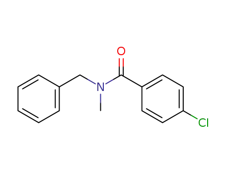 Molecular Structure of 137374-28-8 (N-Benzyl-4-chloro-N-MethylbenzaMide, 97%)
