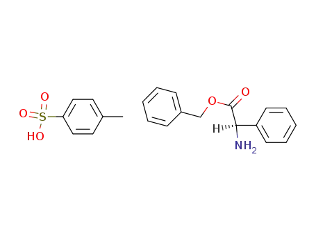 Molecular Structure of 133545-89-8 ([(1R)-2-(benzyloxy)-2-oxo-1-phenylethyl]ammonium 4-methyl-1-benzensulfonate)