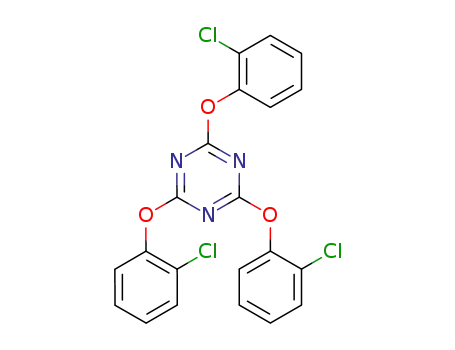Molecular Structure of 39099-93-9 (1,3,5-Triazine, 2,4,6-tris(2-chlorophenoxy)-)