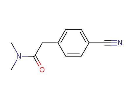 Molecular Structure of 79149-55-6 (2-(4-cyanophenyl)-N,N-dimethylacetamide)