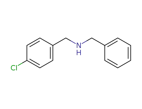 Molecular Structure of 13541-00-9 (BENZYL-(4-CHLORO-BENZYL)-AMINE)