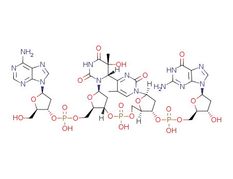 Molecular Structure of 1363821-26-4 (C<sub>40</sub>H<sub>51</sub>N<sub>14</sub>O<sub>23</sub>P<sub>3</sub>)