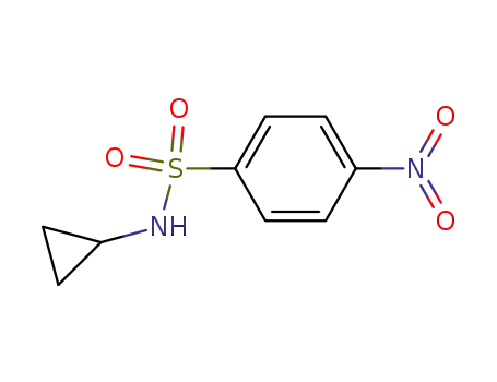 Molecular Structure of 549476-61-1 (N-Cyclopropyl 4-Nitrophenylsulfonamide)