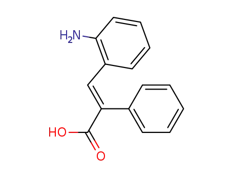 Molecular Structure of 71910-54-8 (Benzeneacetic acid, a-[(2-aminophenyl)methylene]-, (E)-)