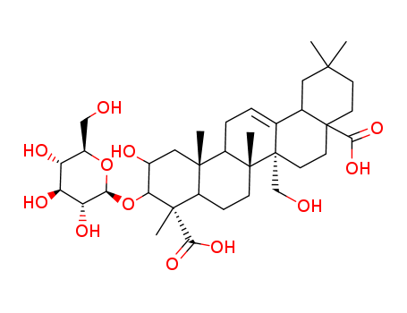 2β,27-Dihydroxy-3β-(β-D-glucopyranosyloxy)oleana-12-ene-23,28-dioic acid