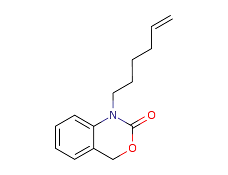 Molecular Structure of 85796-95-8 (2H-3,1-Benzoxazin-2-one, 1-(5-hexenyl)-1,4-dihydro-)
