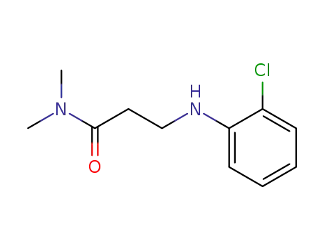Molecular Structure of 1950-43-2 (3-(2-chlorophenylamino)-N,N-dimethylpropionamide)