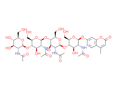 4-METHYLUMBELLIFERYL BETA-D-N,N',N',N''-TETRAACETYLCHITOTETRAOSIDE