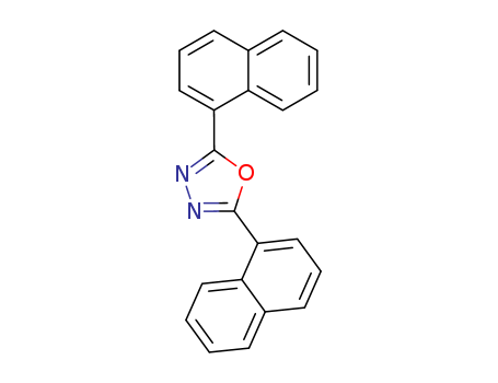 905-62-4,2,5-BIS(1-NAPHTHYL)-1,3,4-OXADIAZOLE,1,3,4-Oxadiazole,2,5-di-1-naphthyl- (6CI,7CI,8CI); 2,5-Bis(1-naphthyl)-1,3,4-oxadiazole;2,5-Bis(a-naphthyl)oxadiazole;2,5-Di-1-naphthyl-1,3,4-oxadiazole; ANND; NSC 90480; a-NND