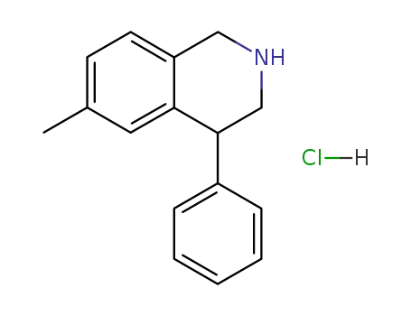 Molecular Structure of 133390-41-7 (6-Methyl-4-phenyl-1,2,3,4-tetrahydro-isoquinoline; hydrochloride)
