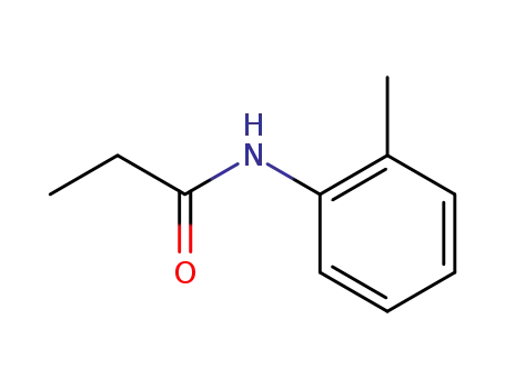 Molecular Structure of 19343-15-8 (N-(2-methylphenyl)propanamide)