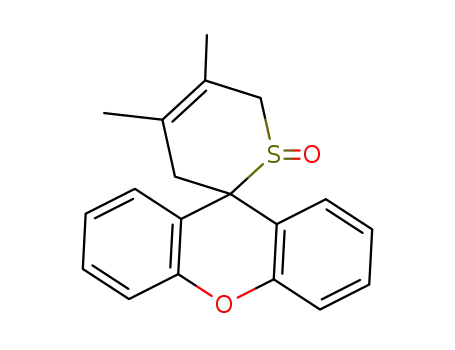 Molecular Structure of 35977-66-3 (Spiro<xanthen-9',2-(3,6-dihydro-4,5-dimethyl-2H-thiopyran-S-oxid)>)