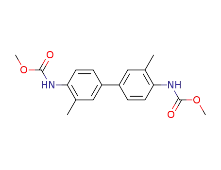 Molecular Structure of 16083-49-1 (<i>N</i>,<i>N</i>'-(3,3'-dimethyl-biphenyl-4,4'-diyl)-bis-carbamic acid dimethyl ester)