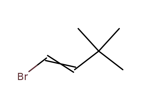 Molecular Structure of 13352-80-2 (1-bromo-3,3-dimethylbut-1-ene)