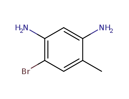 Molecular Structure of 141922-21-6 (1,3-Benzenediamine, 4-bromo-6-methyl-)