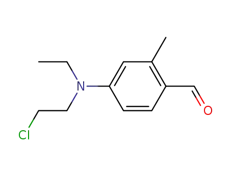 Molecular Structure of 92-10-4 (4-((2-Chloroethyl)ethylamino)-2-methylbenzaldehyde)