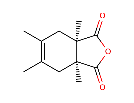 1,2<i>t</i>,4,5-tetramethyl-cyclohex-4-ene-1<i>r</i>,2<i>c</i>-dicarboxylic acid-anhydride