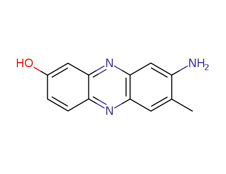 Molecular Structure of 92-25-1 (8-amino-7-methylphenazin-2-ol)