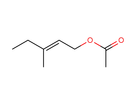 Molecular Structure of 925-72-4 ((E)-3-methylpent-3-en-1-yl acetate)