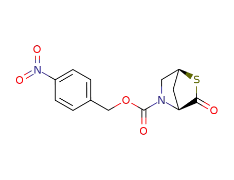 Molecular Structure of 151072-00-3 ((2S,4S)-5-p-nitrobenzyloxycarbonyl-2-thia-5-azabicyclo<2.2.1>heptan-3-one)