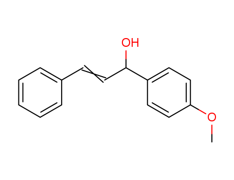 Molecular Structure of 13677-45-7 (Benzenemethanol, 4-methoxy-a-(2-phenylethenyl)-)
