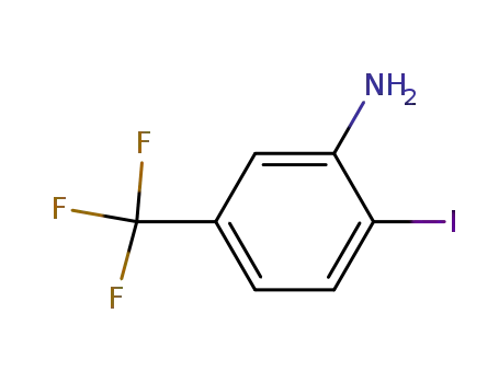 Molecular Structure of 105202-02-6 (3-Amino-4-iodobenzotrifluoride)