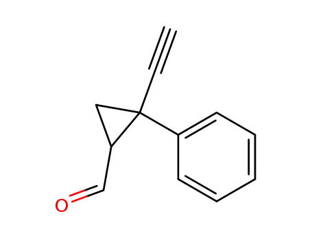 Molecular Structure of 72536-28-8 (2-ethynyl-1-formyl-2-phenylcyclopropane)