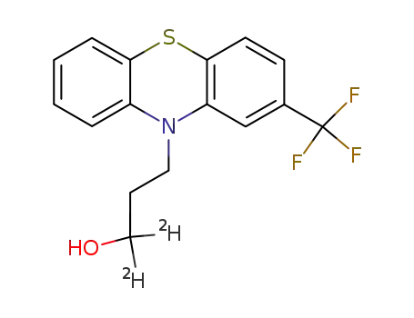 10-(3-hydroxy<3,3-2H2>propyl)-2-trifluoromethyl-10H-phenothiazine