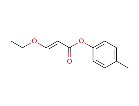 Molecular Structure of 105786-75-2 (2-Propenoic acid, 3-ethoxy-, 4-methylphenyl ester)