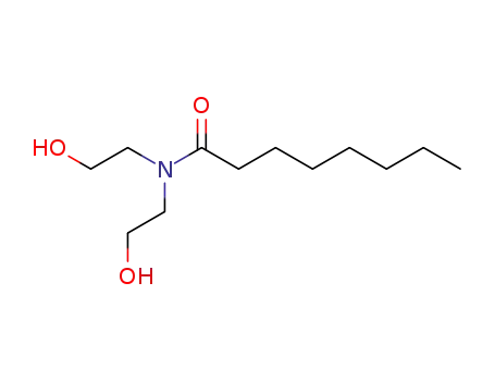 Molecular Structure of 3077-30-3 (N,N-bis(2-hydroxyethyl)octanamide)